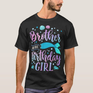 Camiseta Hermano de la familia de Fiestas de la sirena Chic