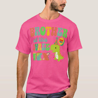 Camiseta Hermano De La Familia De Los Tres Rex Birthday Din