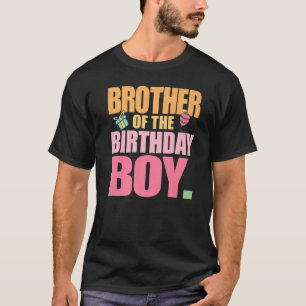 Camiseta Hermano de la fiesta de cumpleaños del niño mayor