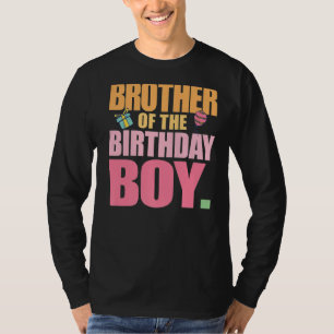 Camiseta Hermano de la fiesta de cumpleaños del niño mayor