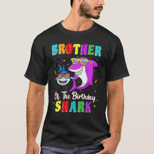 Camiseta Hermano De La Litt De Cumpleaños De La Familia Sha