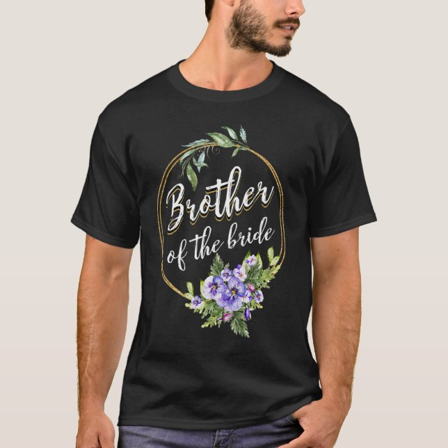 Camiseta Hermano De La Novia Boda Desfile Nupcial Hermano (Anverso)