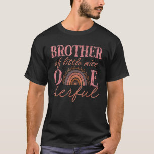 Camiseta Hermano de la Pequeña Miss Onemaravilloso Boho de 
