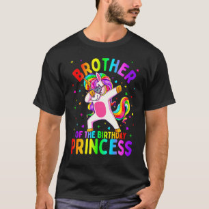Camiseta Hermano De La Princesa De Cumpleaños Chica Dabbing
