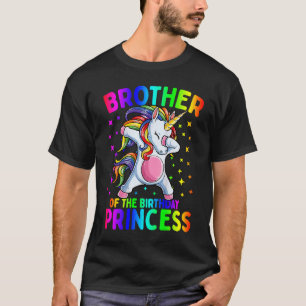 Camiseta Hermano de la Princesa de Cumpleaños Chica Dabbing