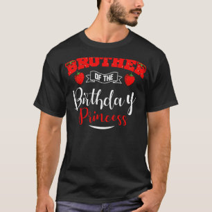 Camiseta Hermano De La Princesa De Cumpleaños Tema De La Fr