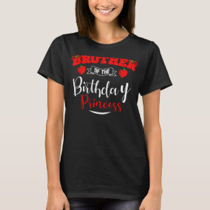 Camiseta Hermano De La Princesa De Cumpleaños Tema De La Fr