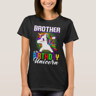 Camiseta Hermano de la Princesa de Cumpleaños Unicorn Dabbi