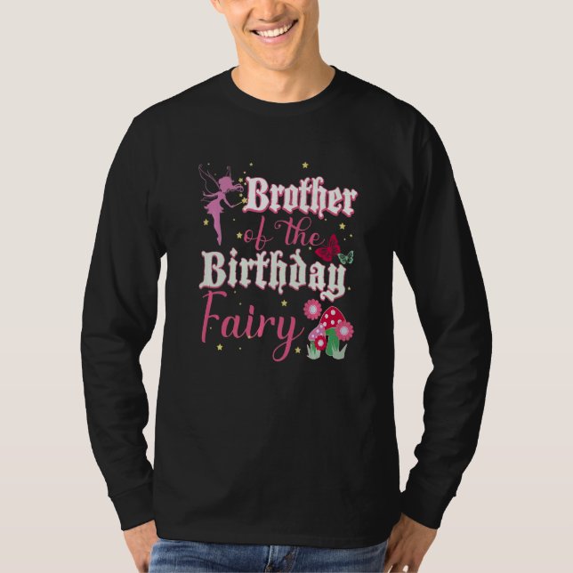 Camiseta Hermano De La Princesa De Los Hados De Cumpleaños  (Anverso)