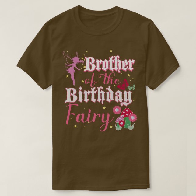 Camiseta Hermano De La Princesa De Los Hados De Cumpleaños  (Diseño del anverso)