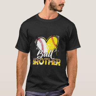 Camiseta Hermano de los dos partidos deportivos de béisbol 