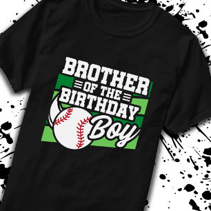 Camiseta Hermano de niño de cumpleaños niños de béisbol cum
