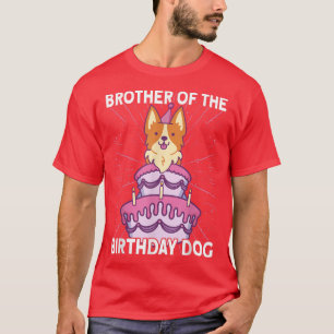 Camiseta Hermano de Perro Cumpleaños Perro Corgi Perro