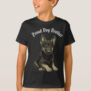 Camiseta Hermano de perro pastor alemán editable
