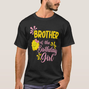Camiseta Hermano de Sunshine primer cumpleaños Chica Bda
