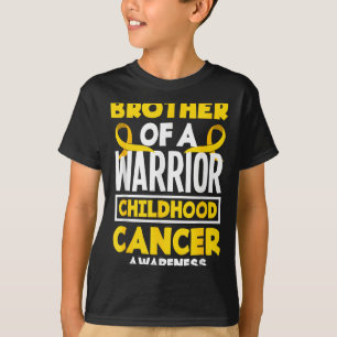 Camiseta Hermano de un guerrero conciencia del cáncer infan