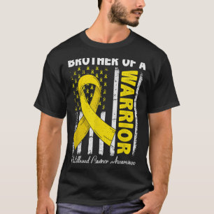 Camiseta Hermano de un Guerrero Conciencia del Cáncer Infan