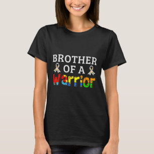 Camiseta Hermano De Una Familia Guerrera Apoya El Awarene D