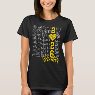 Camiseta Hermano de voleibol de último año Graduación Cl de