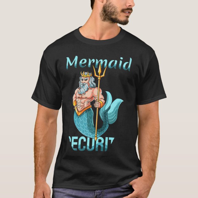 Camiseta Hermano del abuelo de la seguridad de la sirena  (Anverso)
