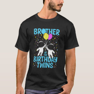 Camiseta Hermano Del Astronauta De Las Gemelas De Cumpleaño