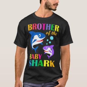 Camiseta Hermano Del Bebé Cumpleaños Hermano Tiburón C