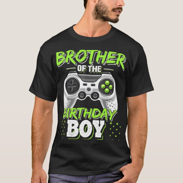 Camiseta Hermano del Bi de videojuego de cumpleaños (Anverso)