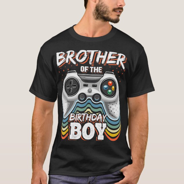 Camiseta Hermano del Bi de videojuego de cumpleaños (Anverso)