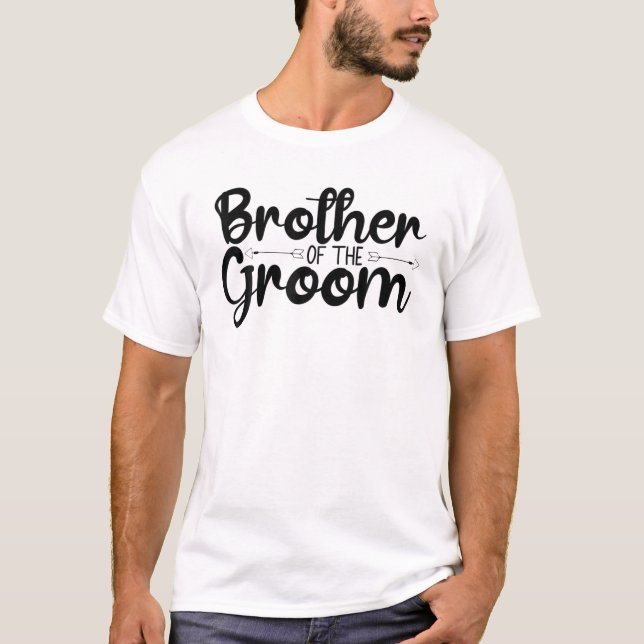 Camiseta Hermano Del Boda Gracioso O Soltero (Anverso)