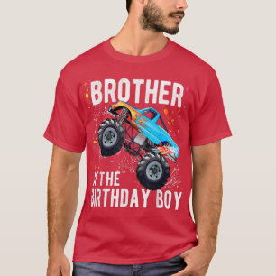 Camiseta Hermano Del Cumpleañero Camión Monstruo Familia M