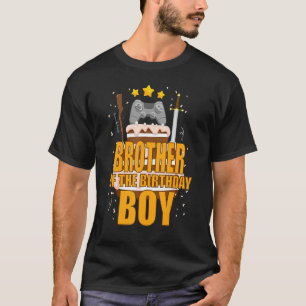 Camiseta Hermano del cumpleañero Gamepad Cumpleaños Gamer P