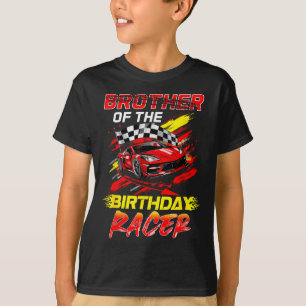 Camiseta Hermano Del Cumpleaños Corredor Fiesta De Coche De