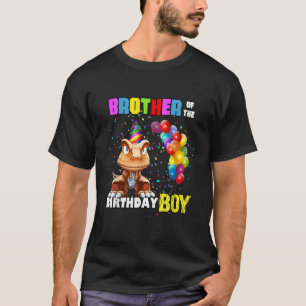Camiseta Hermano del cumpleaños de niño dinosaurio T Re