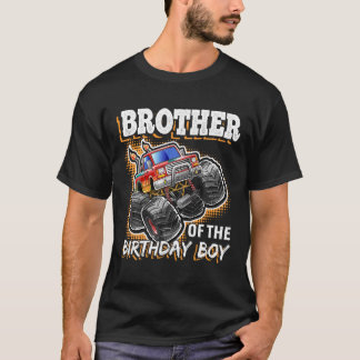 Camiseta Hermano del cumpleaños del monstruo de cumpleaños