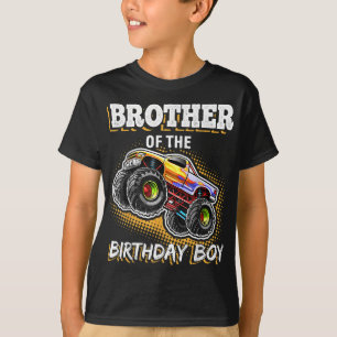 Camiseta Hermano del cumpleaños del monstruo de cumpleaños