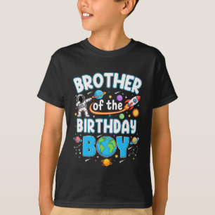 Camiseta Hermano Del Cumpleaños Niño Astronauta Familia Esp