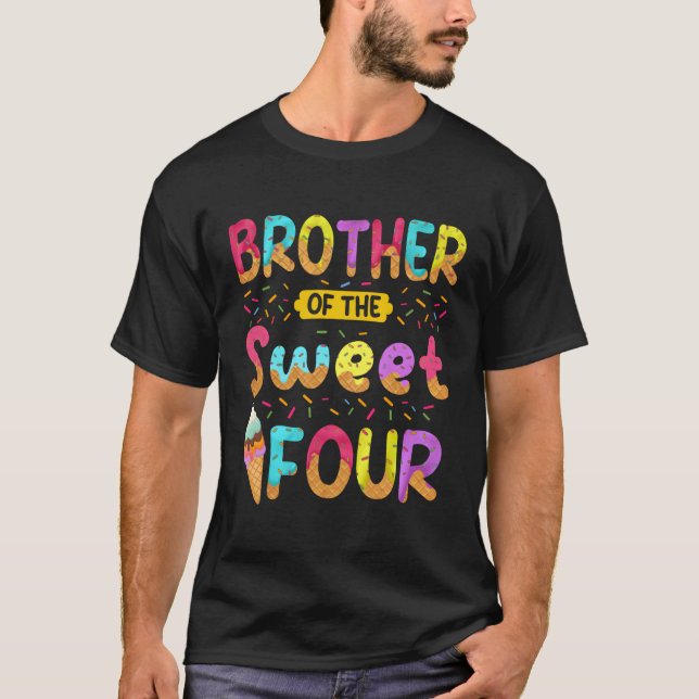 Camiseta Hermano Del Dulce Cuatro De La Py De La Crema De H (Anverso)
