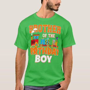 Camiseta Hermano Del Fiesta De Bday En El Tren De Nacimient