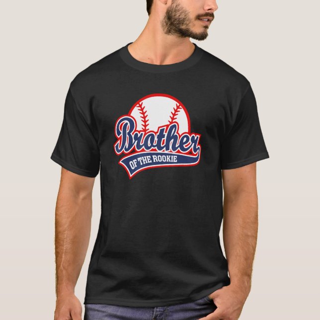 Camiseta Hermano Del Gráfico De Vintage Rookie Baseball (Anverso)