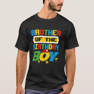 Camiseta Hermano Del Juego De Niños De Cumpleaños Gaming Fa