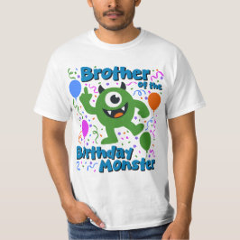 Camiseta Hermano del Monstruo del Cumpleaños 