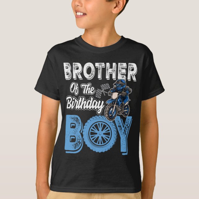 Camiseta Hermano del motín de cumpleaños Dirt Bike B-day (Anverso)