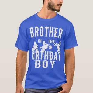 Camiseta Hermano del niño cumpleaños Motocross de bicicleta