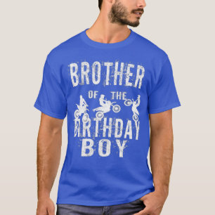Camiseta Hermano Del Niño De Cumpleaños Dirt Bike Bday Fi