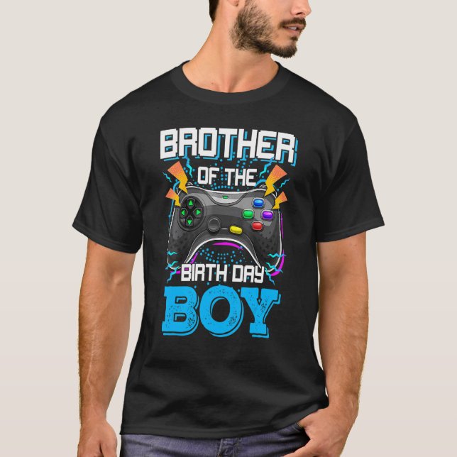 Camiseta Hermano Del Niño De Cumpleaños Feliz Video De Cump (Anverso)