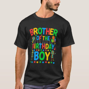 Camiseta Hermano Del Niño De Cumpleaños Puzzle De Concienti