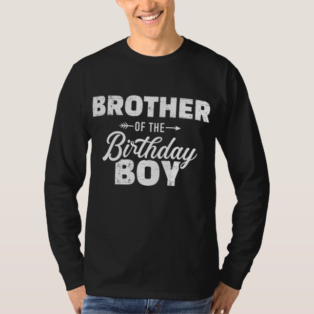 Camiseta Hermano del niño de cumpleaños que hace la misma f (Anverso)