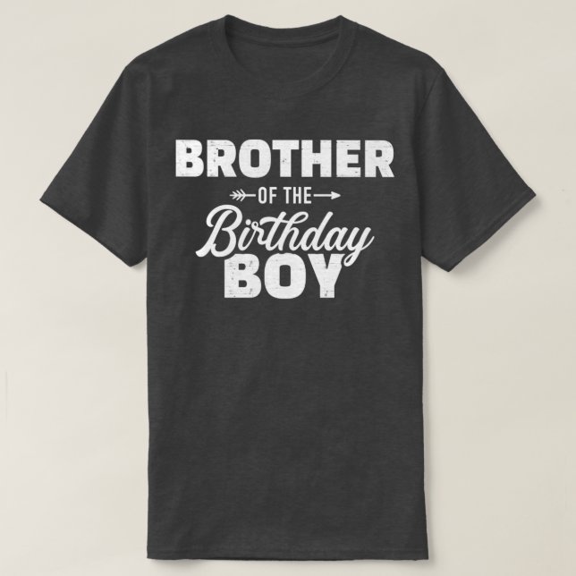 Camiseta Hermano del niño de cumpleaños que hace la misma f (Diseño del anverso)