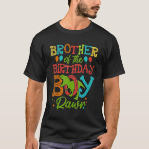 Camiseta Hermano Del Niño De Cumpleaños Rawr Rex Dinosaurs
