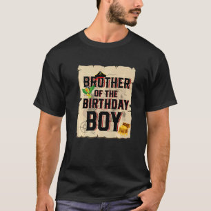 Camiseta Hermano Del Niño De Cumpleaños Tema Pirata Quinto 